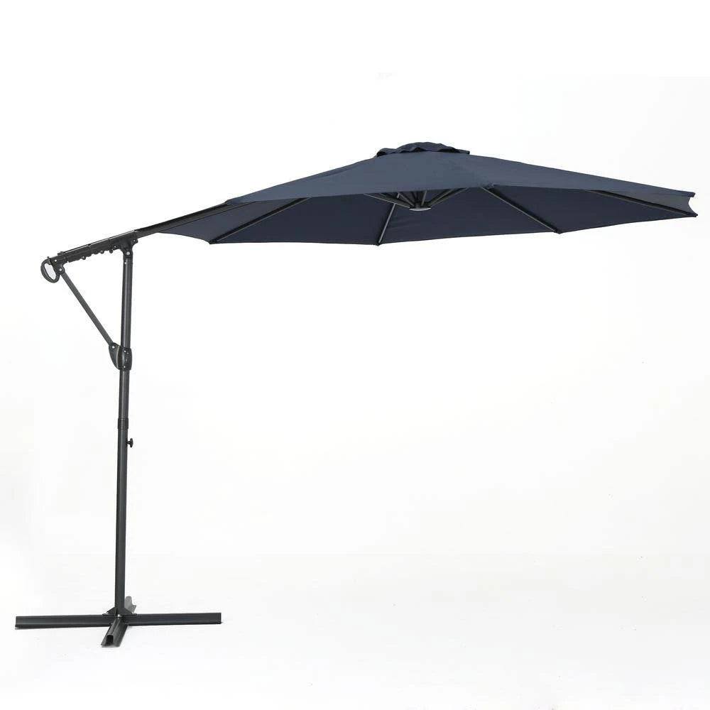 Blue Steel Cantilever Tilt Patio Umbrella Q829
