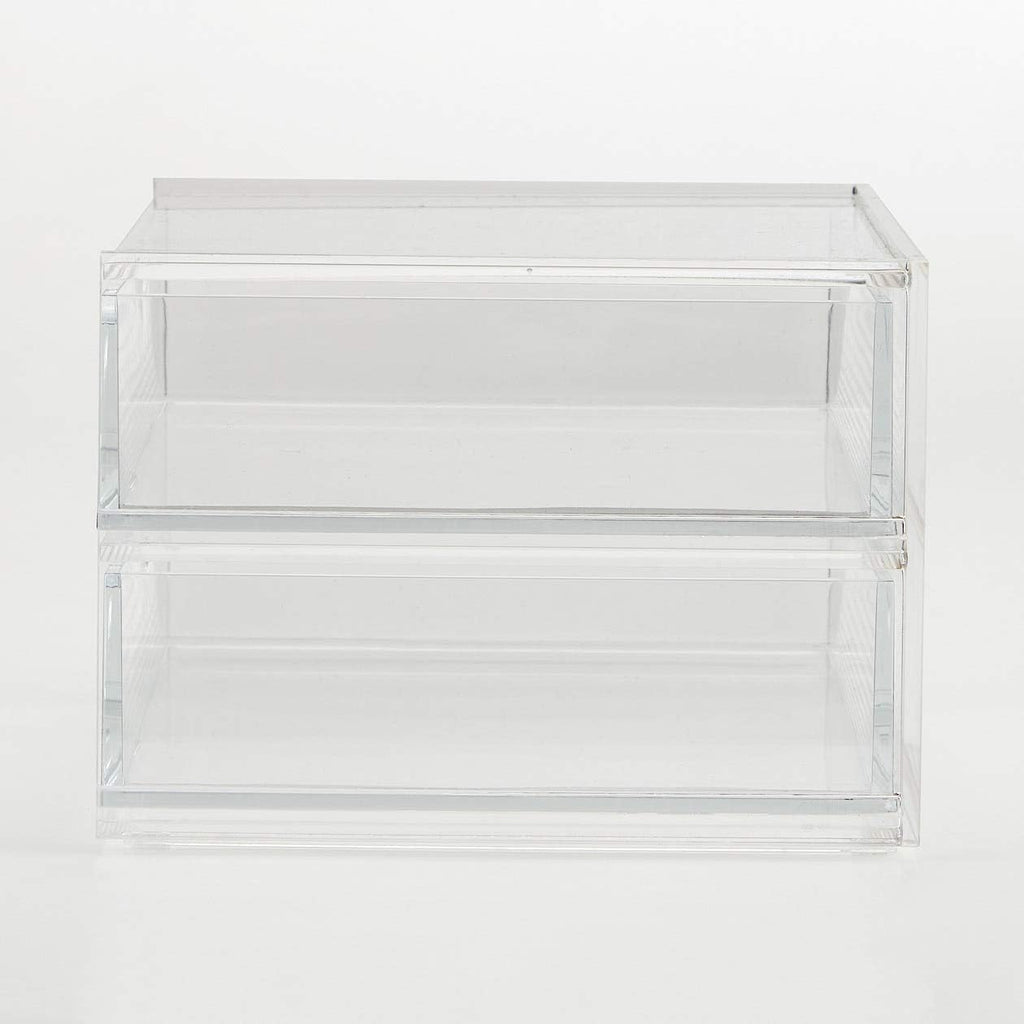 Acrylic Case 2 Drawers Small Pack of 2 F6264