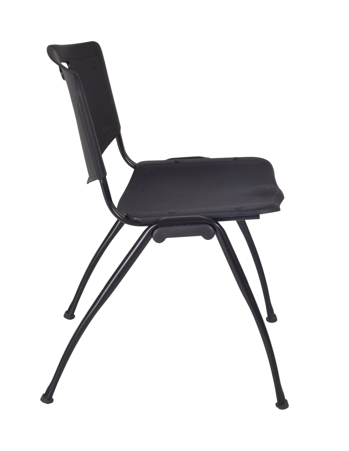 Cherry Training Table & 2 Black Stack Chairs J16208