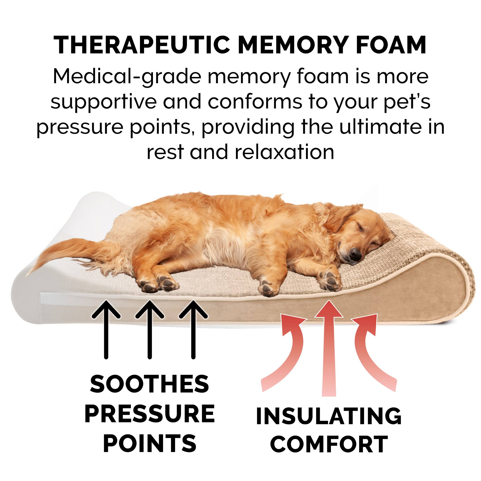 Jumbo Plus Memory Foam Velvet Dog Bed D987239