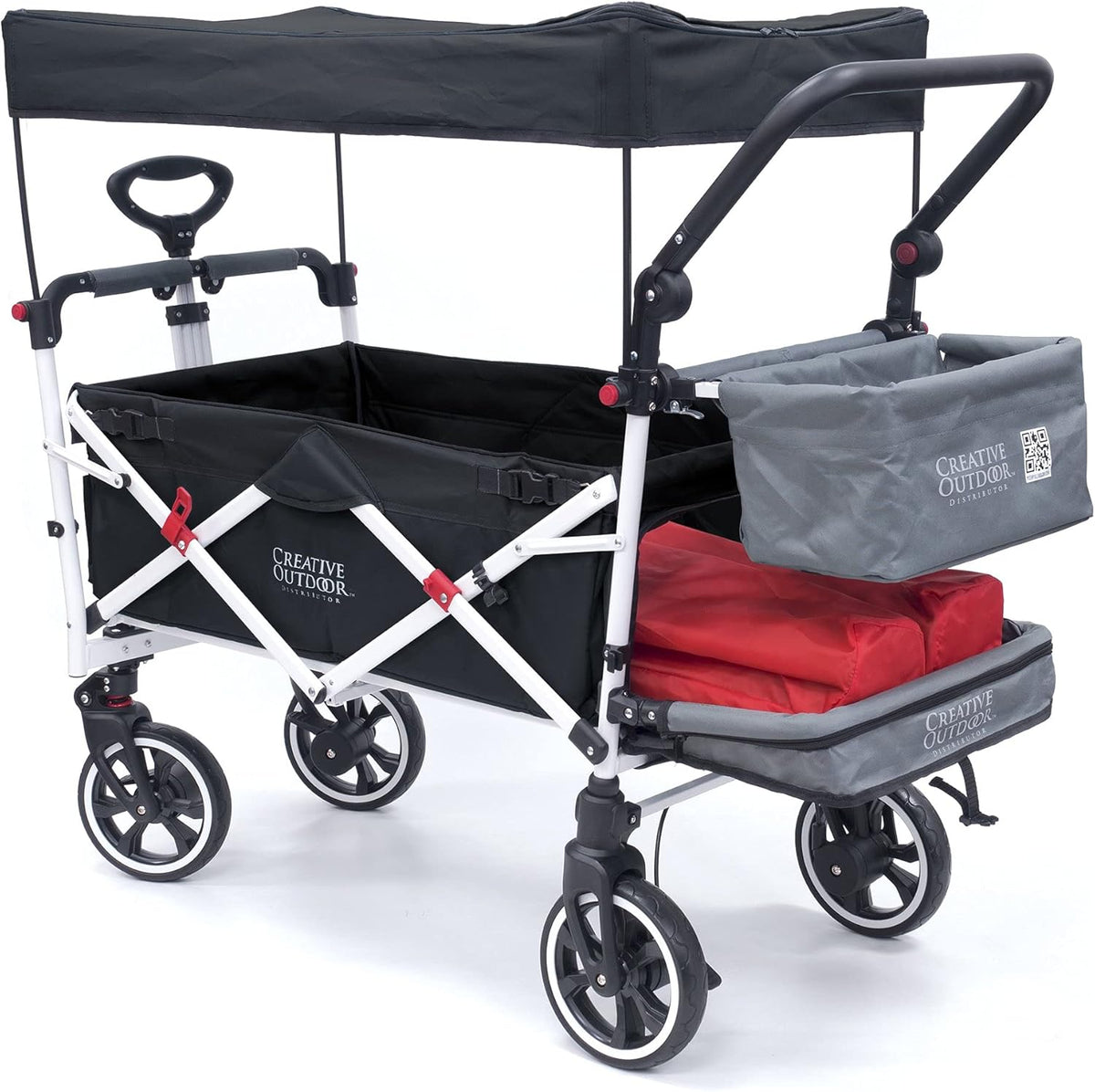 Teal Collapsible Folding Wagon Stroller Cart Q85734