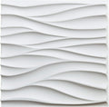 White Pack of 2 3D Wall Panels L989