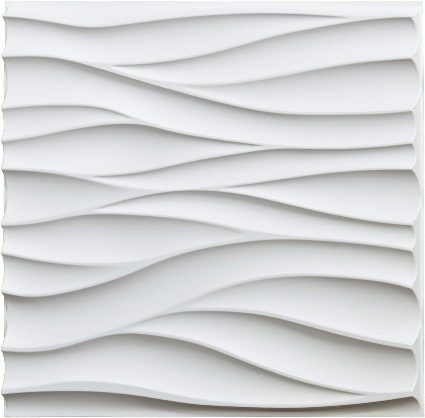 White Pack of 2 3D Wall Panels L989