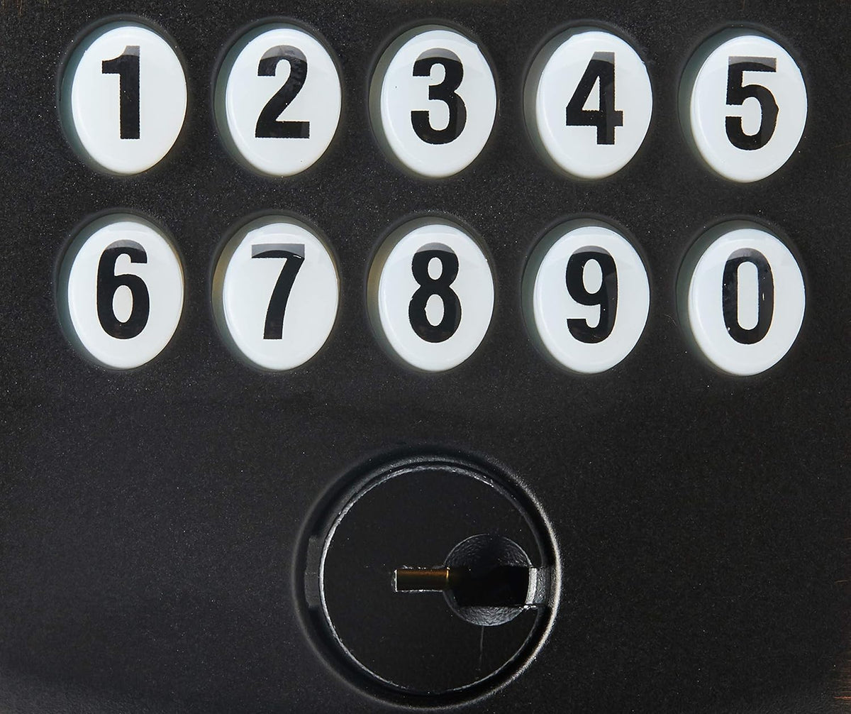 Aged Bronze Keypad Knob with Flex Lock X37204