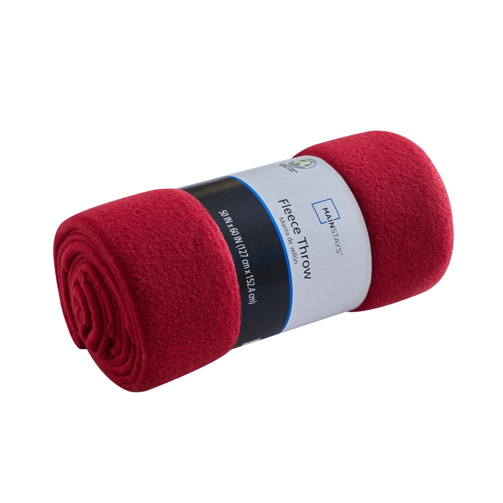 Red Plush Throw Blanket 50" x 60" F705643