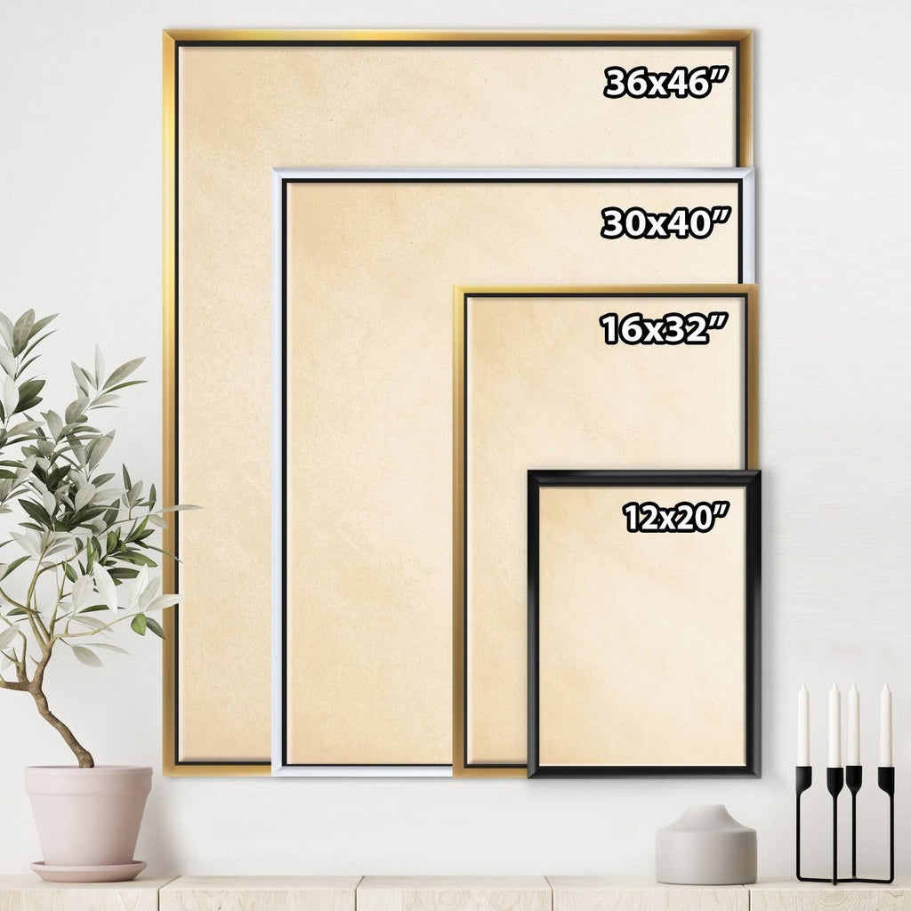 Black Framed Canvas - 34 in. Wide x 44 in. High O161246