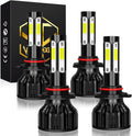 9005 9006 LED Headlight Bulb Kit, 6000K Cool White, 4-Pack N67771