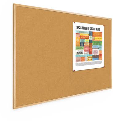 Wall Mounted Bulletin Board, 3& H x 5& L X94872