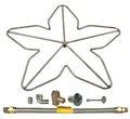 Flat Black Natural Gas Fire Pit Burner Ring Kit M797800