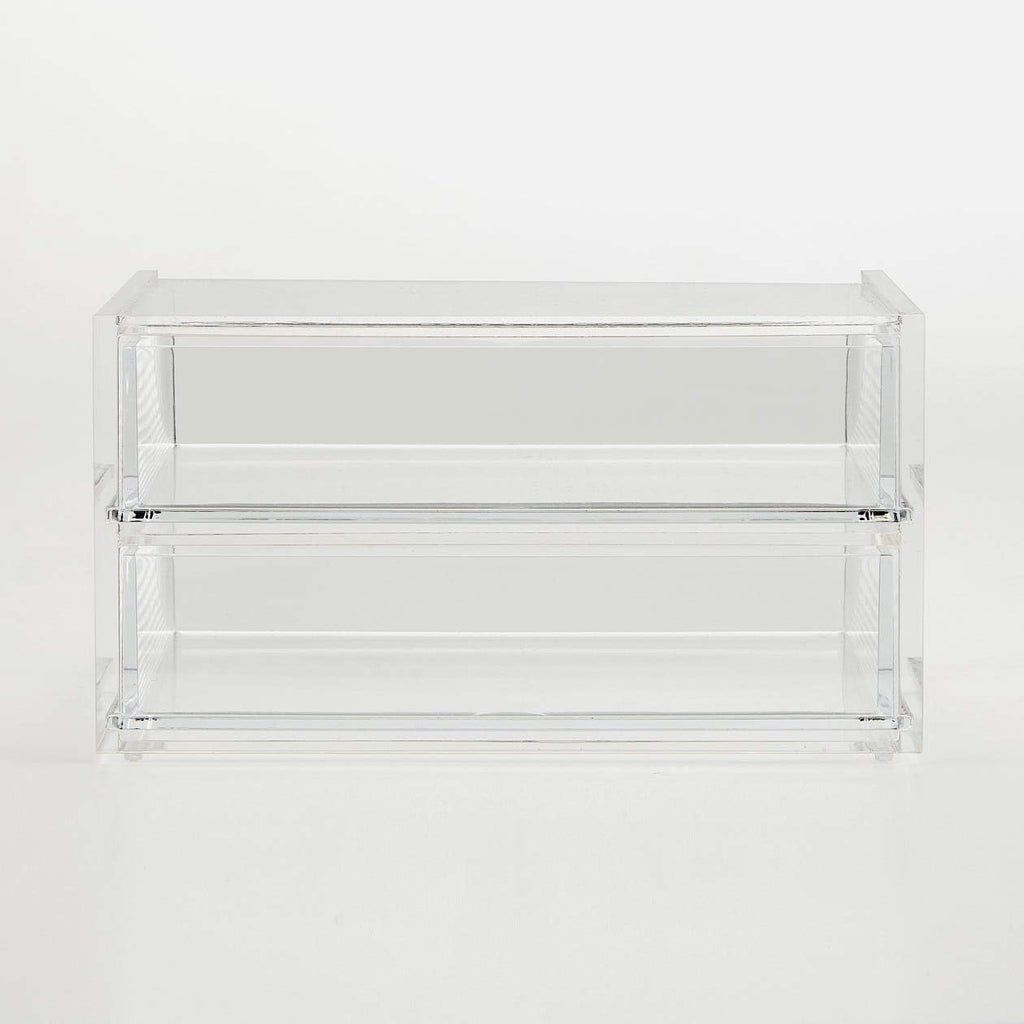 Acrylic Case 2 Drawers Small Pack of 2 F6264