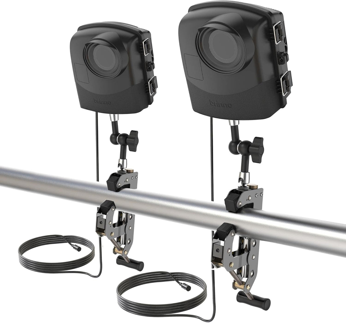 Construction & Outdoor Security Time Lapse Camera Trio Bundle Pack with Industrial Clamp & Weather-Resistant Case 1080P R3426