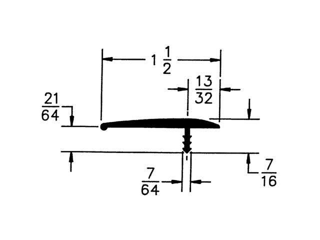 Almond T-Molding D992667