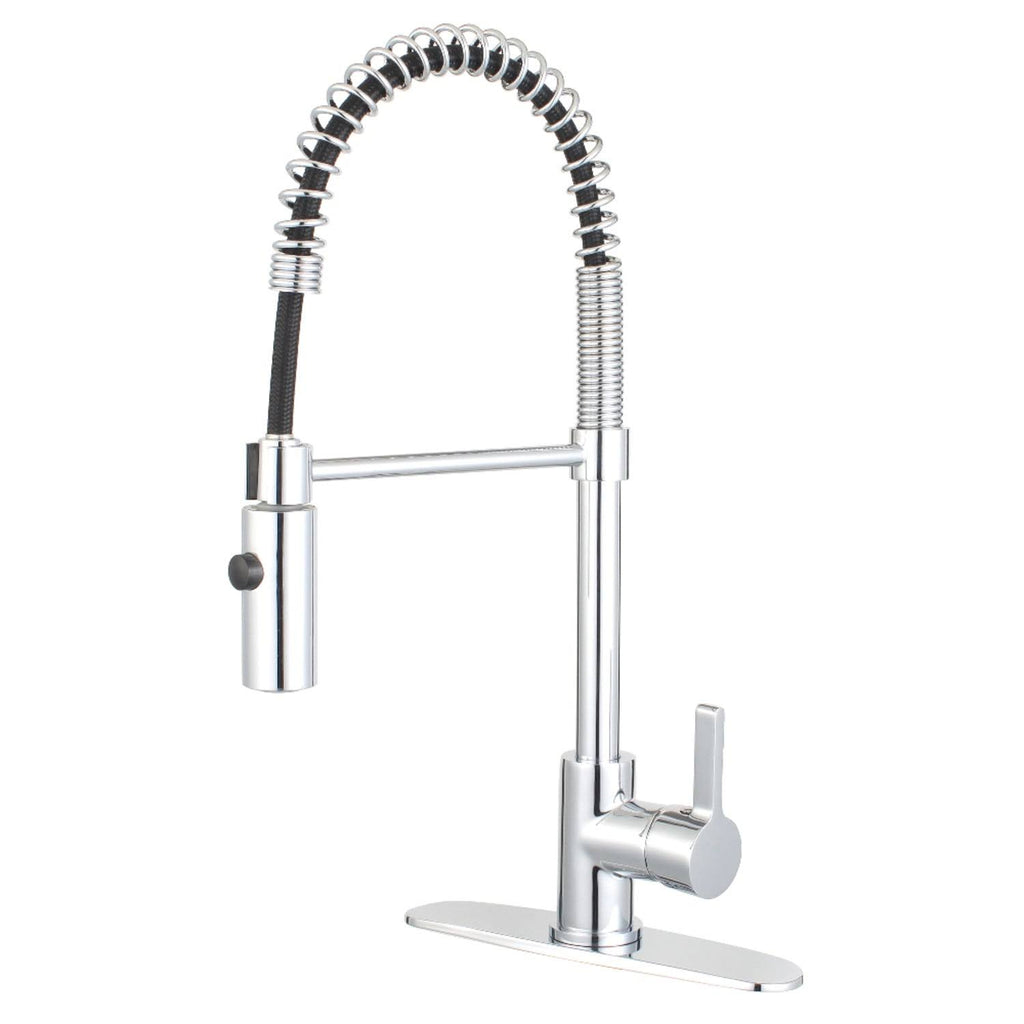 Brushed Nickel Single-Handle Pre-Rinse Kitchen Faucet Z91665