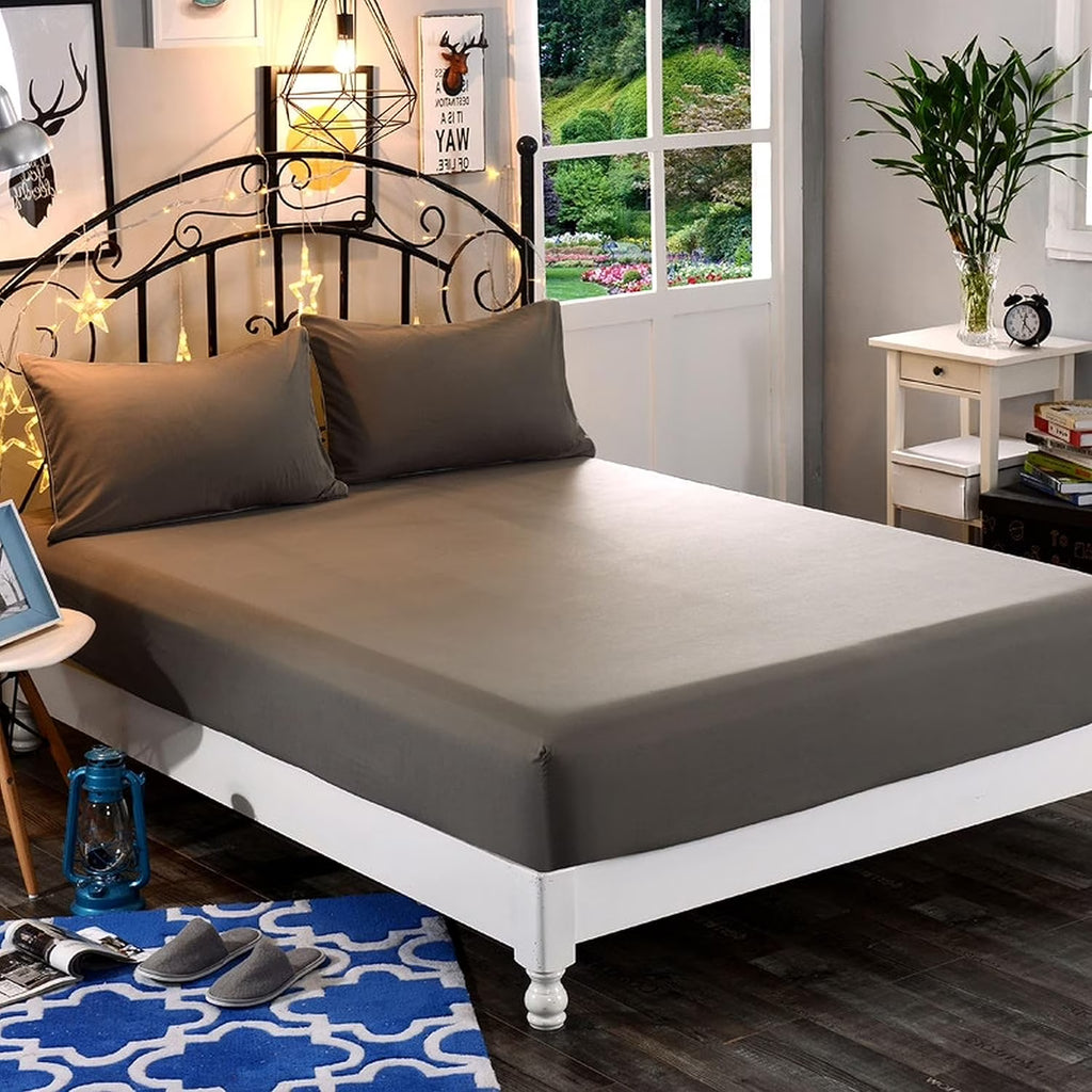 Fitted Sheet, Soft Microfiber, Pockets up to 16" Deep E83400