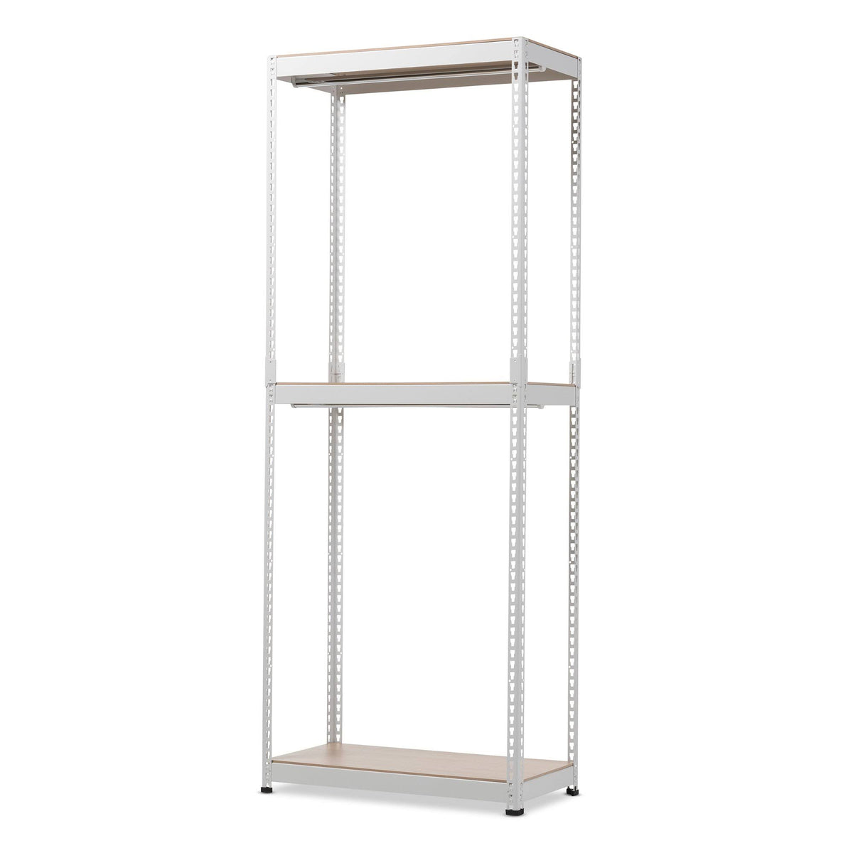 White Metal 3-Shelf Closet Storage Organizer G53612