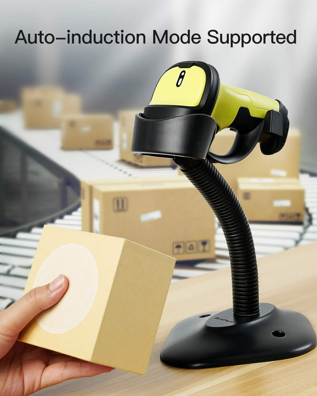 Wireless Barcode Scanner, 2600mAh Battery, 35M Range, Pack of 2 B782