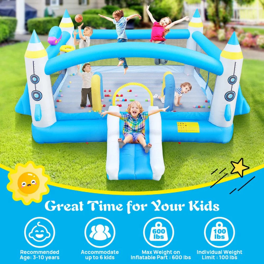 Inflatable Bouncer with Blower - 198" x 180" Play Area - 96" Tall N19330