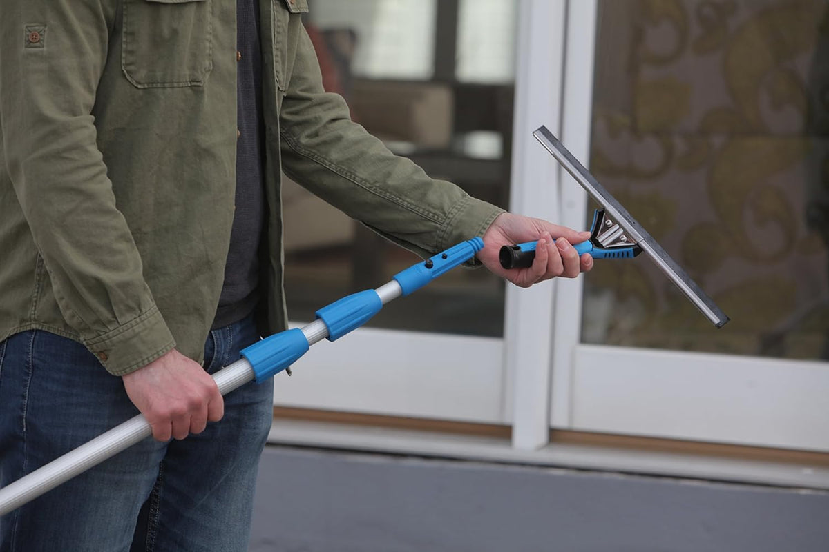 6 - 16 Foot Telescoping Extension Multi-Purpose Pole with Removable Cone F687546
