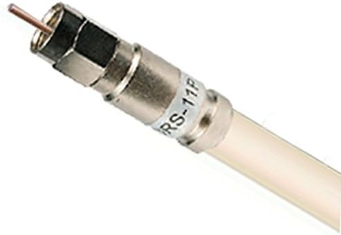 150ft White RG-11 Coaxial Cable 14AWG Fire Retardant Commercial Grade with Compression Fittings A916597