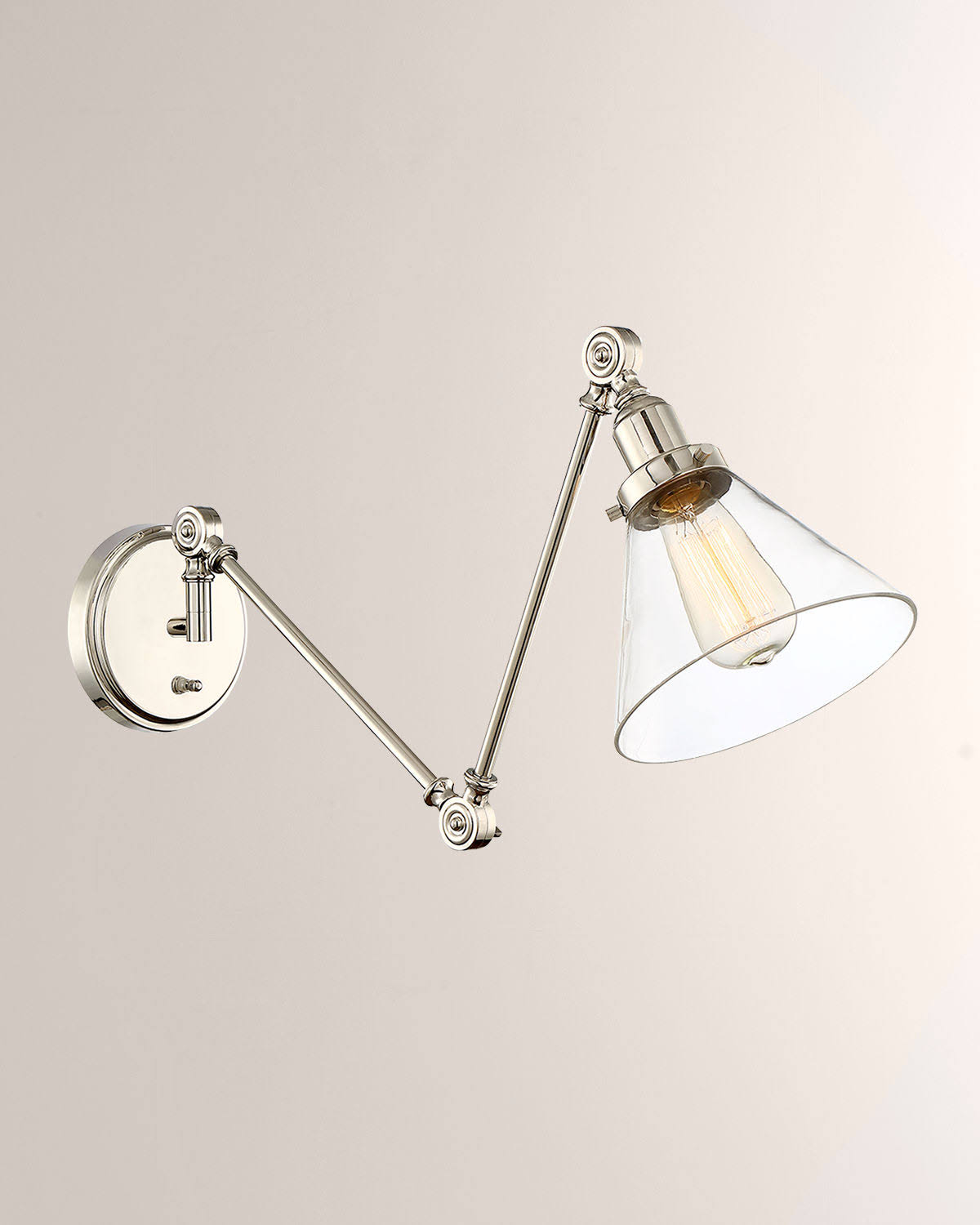 Polished Nickel Adjustable Sconce T740831