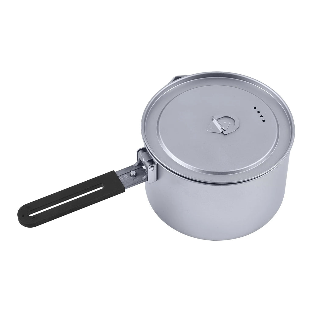 Camping Soup Pot with Lid, 2L Portable Cooking Stock Pot I9085