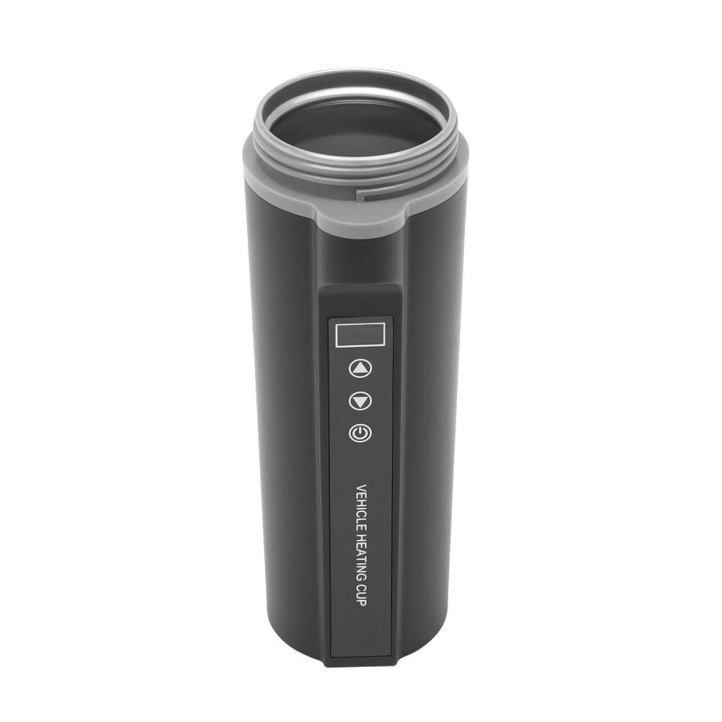 Black 304 Stainless Steel Portable Car Electric Kettle Cup H8662