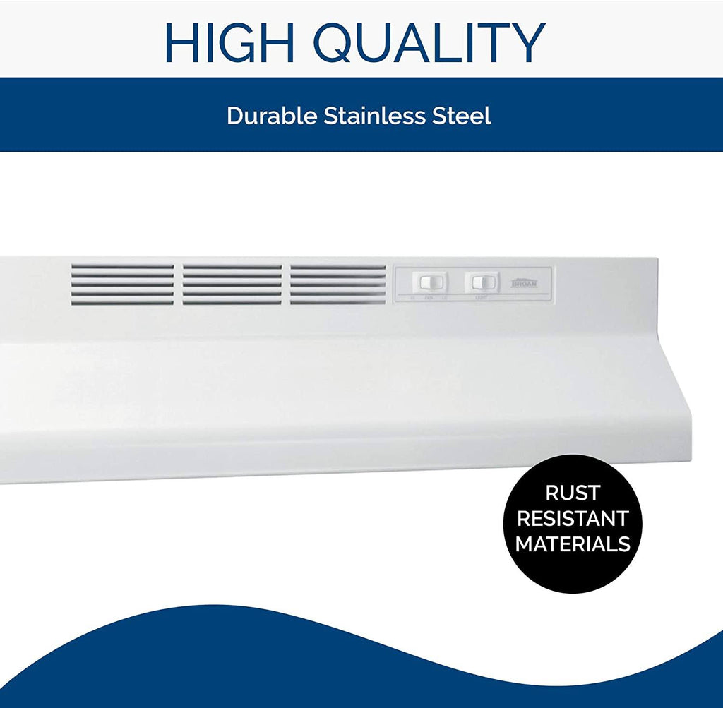 White Under-Cabinet Range Hood J655088
