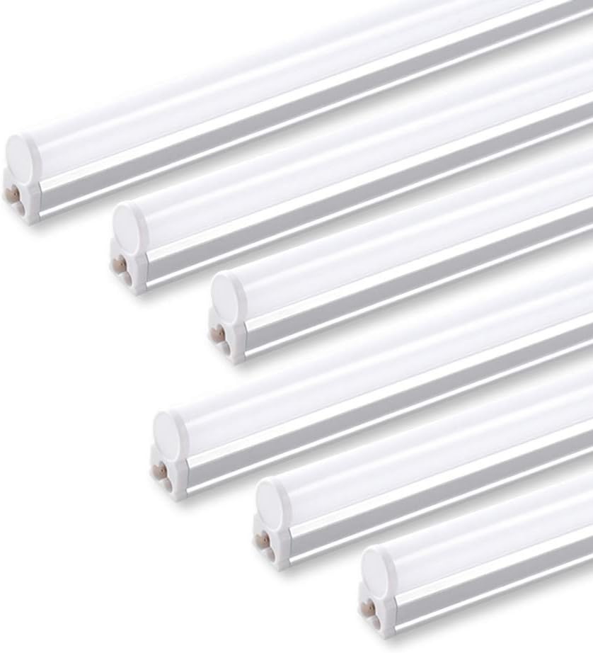 LED T5 Integrated Single Fixture, 4FT, 2200lm, 4000K, 20W, Utility Shop Light L55851