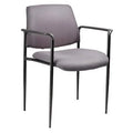 Gray Fabric Stackable Waiting Room Chair with Metal Frame Z89822