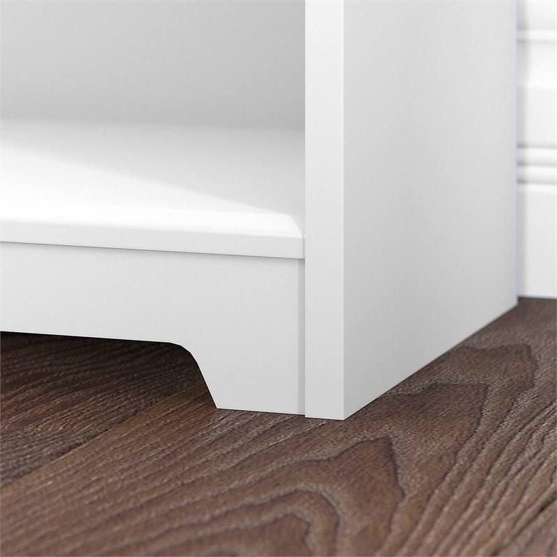 5 Shelf White Bookcase O294