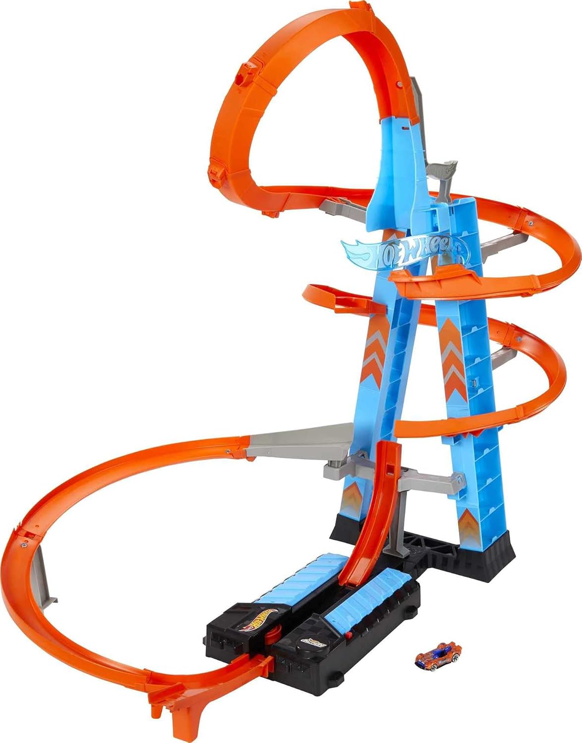 Hot Wheels Sky Crash Tower Track Set with Motorized Booster S228787