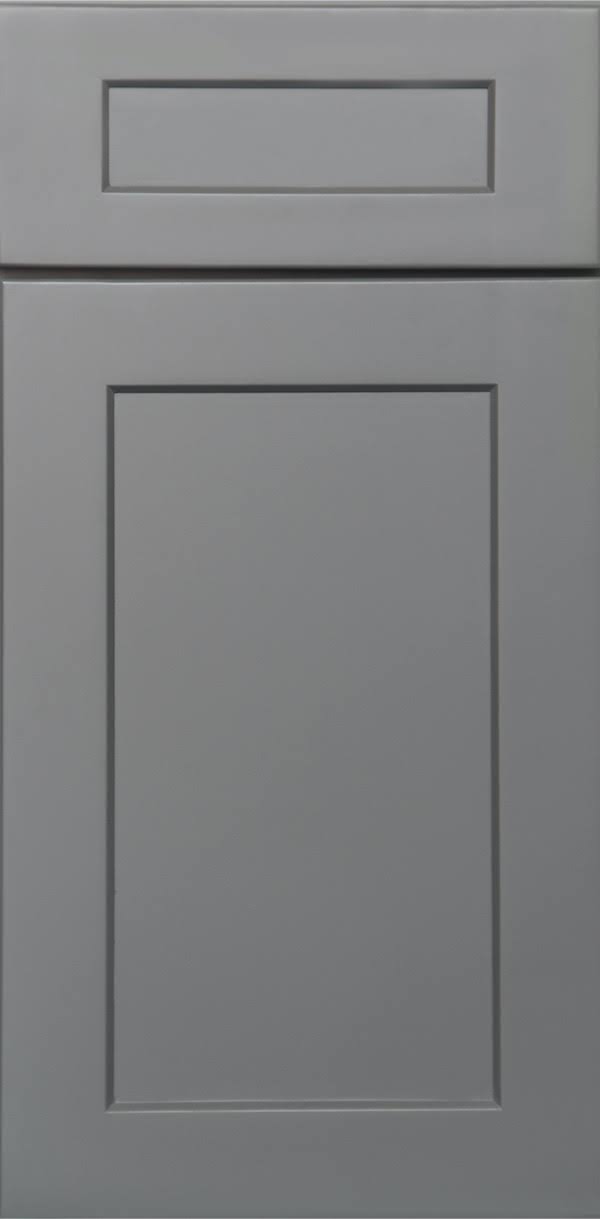 Grey 2 Doors 2 Drawers 1 Shelf Base Cabinet High-Density Fiberboard S51797