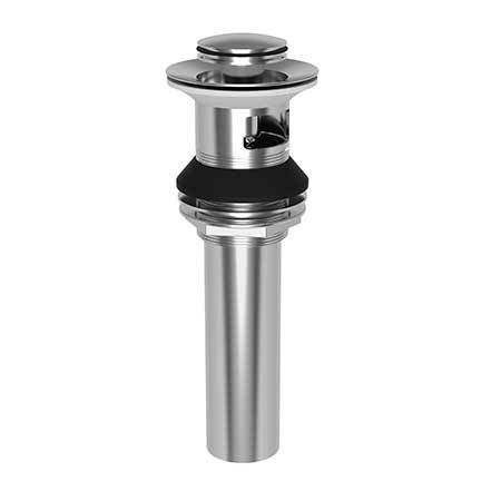 Aged Brass Lavatory Push Pop-Up Drain Assembly with Overflow K163247