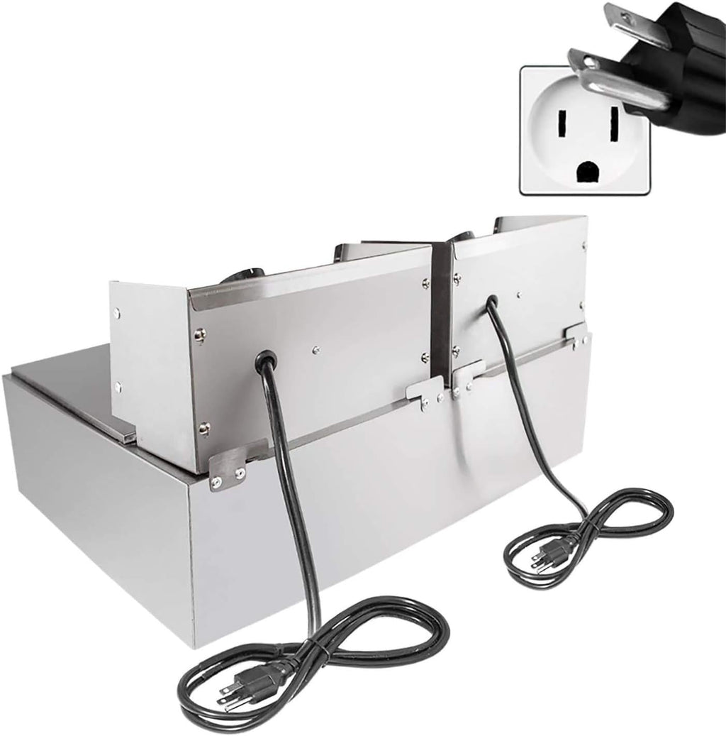 2-Basket Stainless Steel Deep Fryer A63198