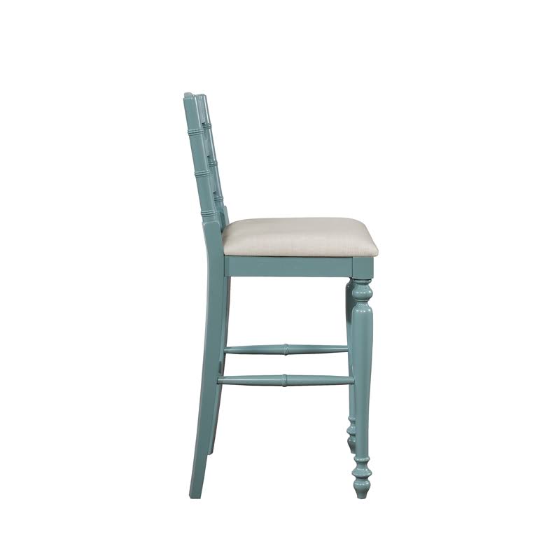 Blue Wood Bar Stool U31197