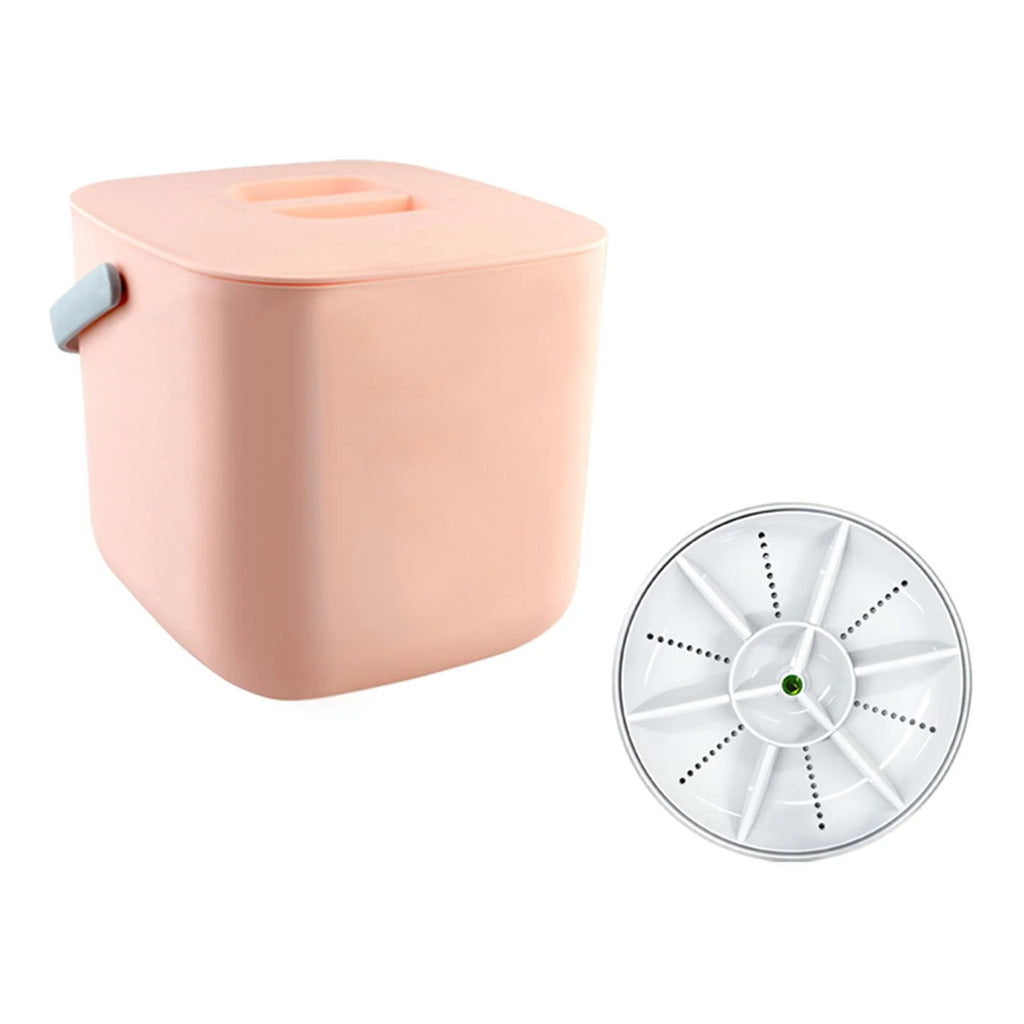 White Mini USB Dishwasher with Bucket L234