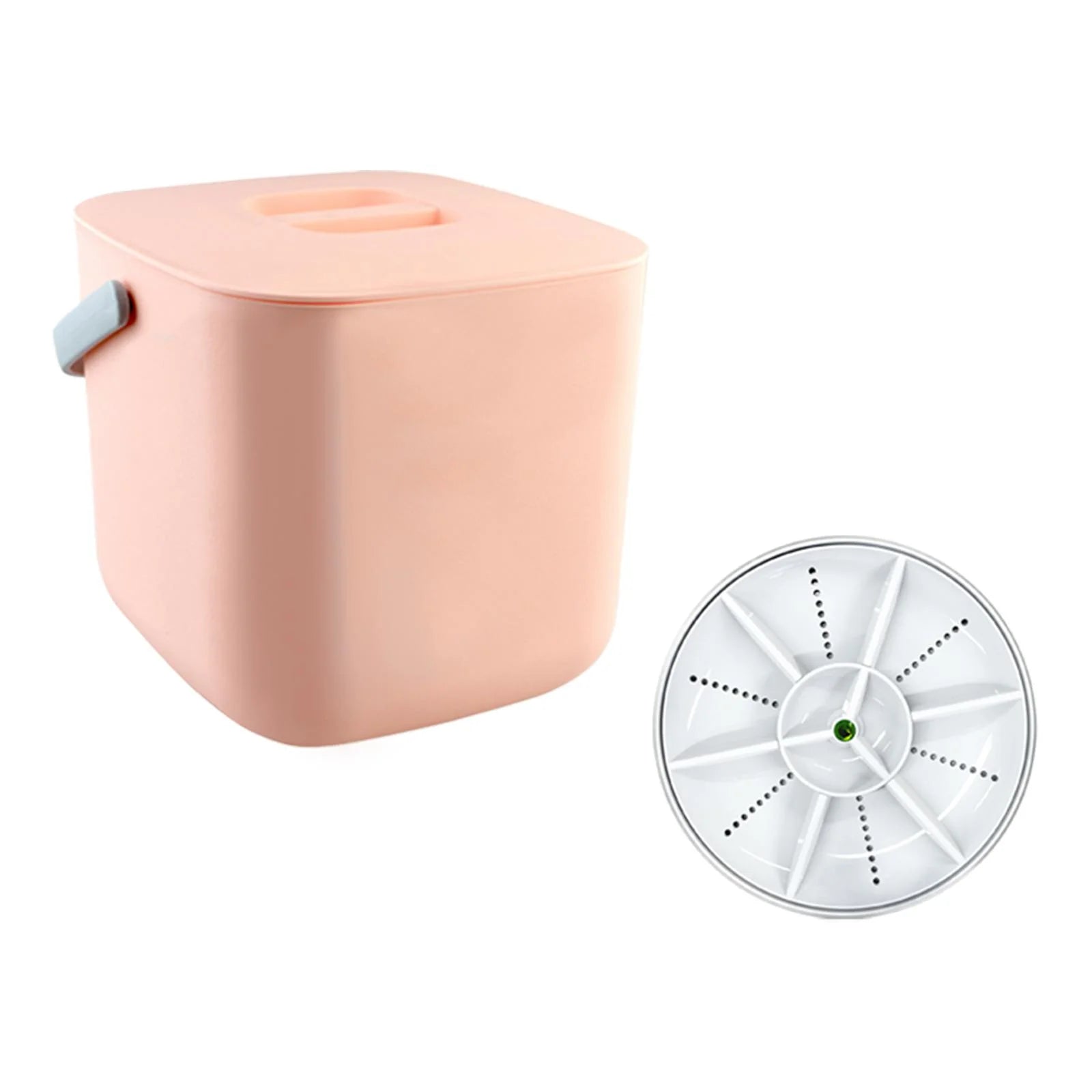 White Mini USB Dishwasher with Bucket L234