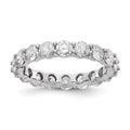 14K White Gold Diamond Eternity Ring Band 3ct W61422