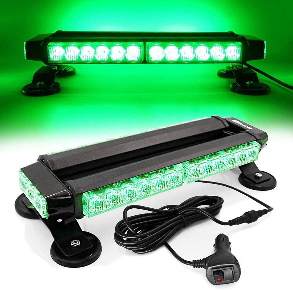 White Red 26 54 LED Roof Top Double Side Emergency Strobe Light Bar with Magnetic Base C229329