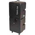 Black Upright Accessory Case with Wheels C5781
