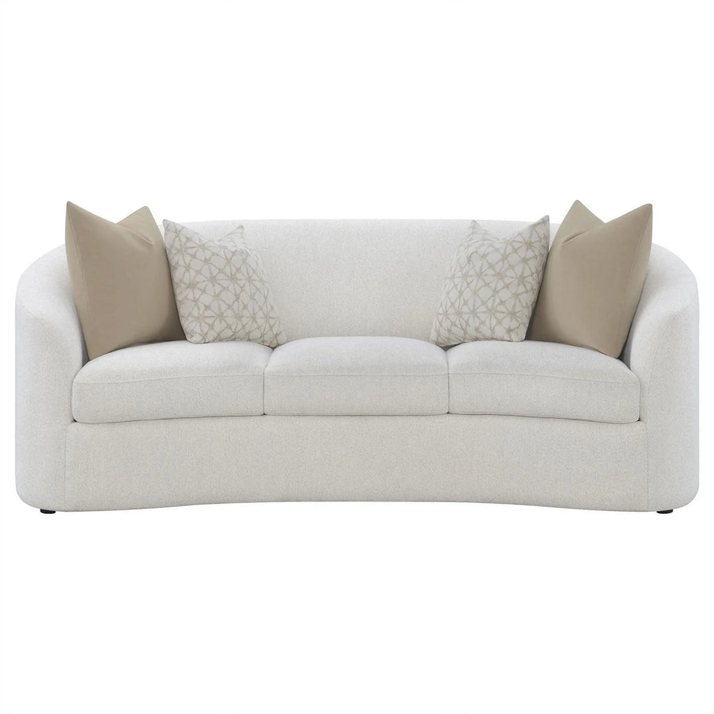 Latte Fabric Upholstered 2-piece Living Room Set D932