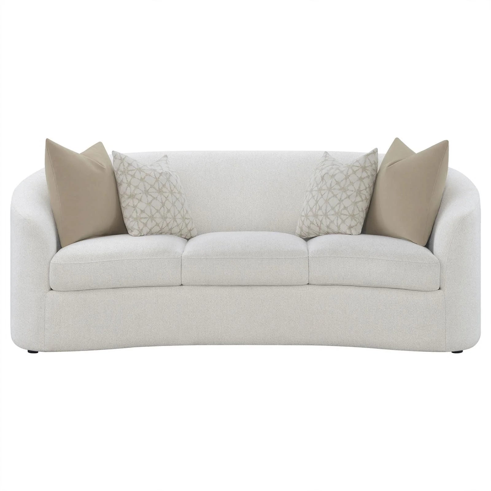 Latte Fabric Upholstered 2-piece Living Room Set D932
