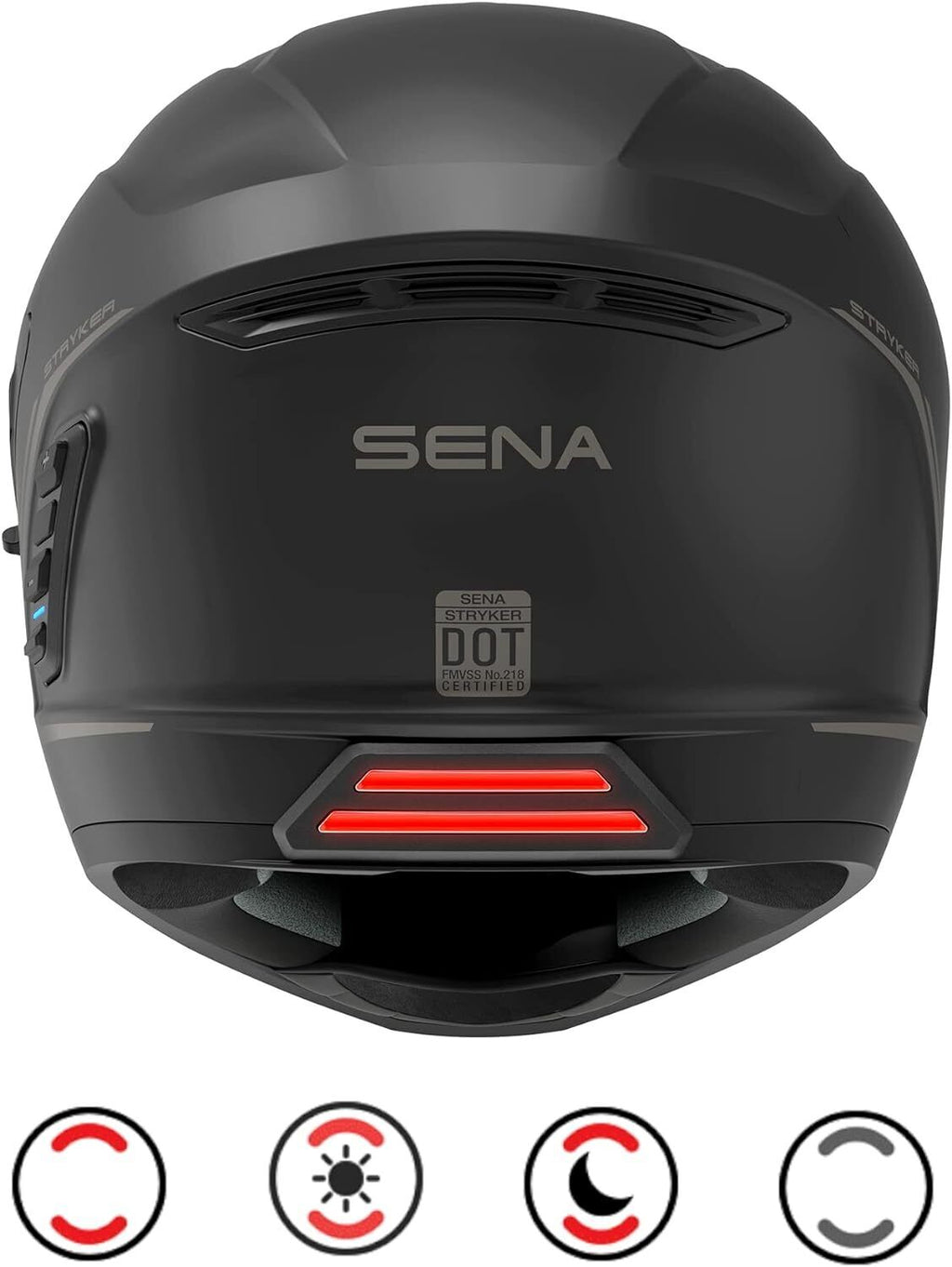 Glossy White Full Face Bluetooth Helmet H920620