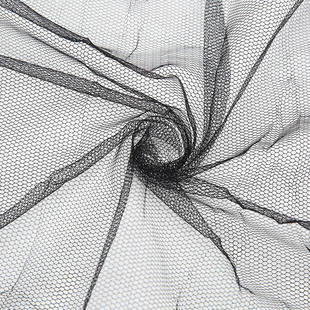 Black Mosquito Net Canopy for Double Beds W342682