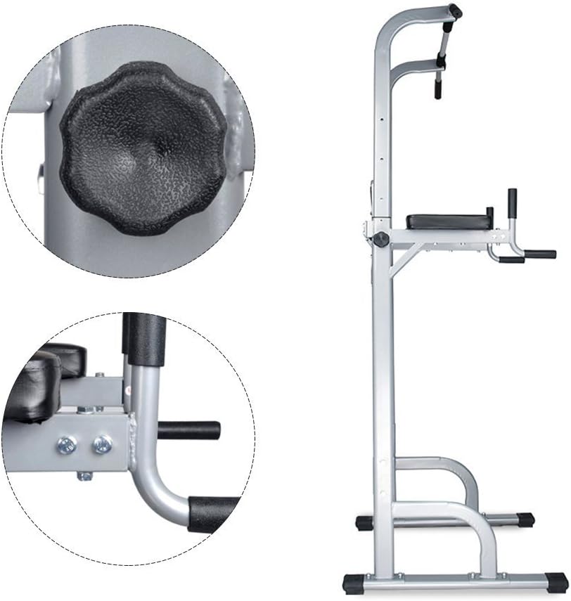 550 Lbs Pull Up Bar Tower Dip Stands O203326