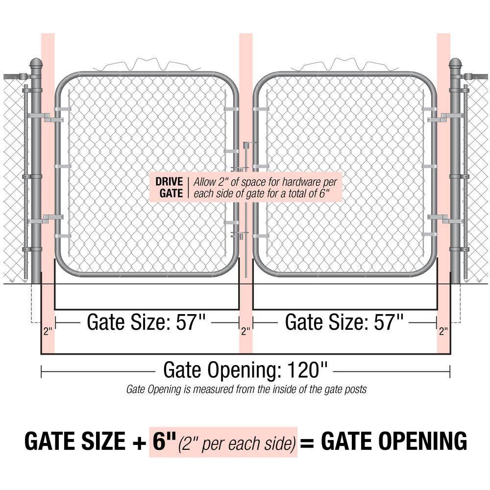 10&x72 inch Dbl Drive Gate A2866