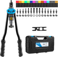 16" Rivet Nut Tool Kit with 15 PCS Mandrels and 125 PCS Rivet Nuts A4482