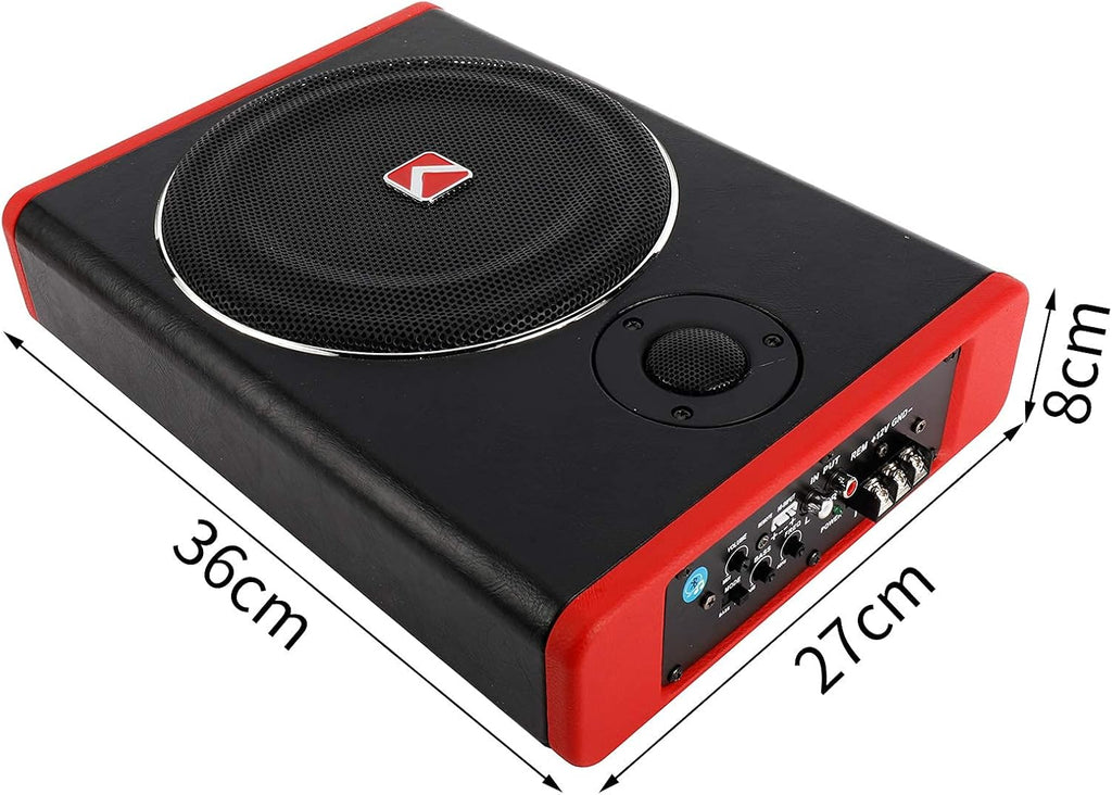 8" Car Under-Seat Subwoofer Power Amplifier Bass Speaker Pack of 2 Q7892