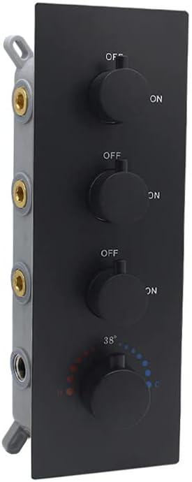Chrome 3 Outlet Thermostatic Shower Valve E7454