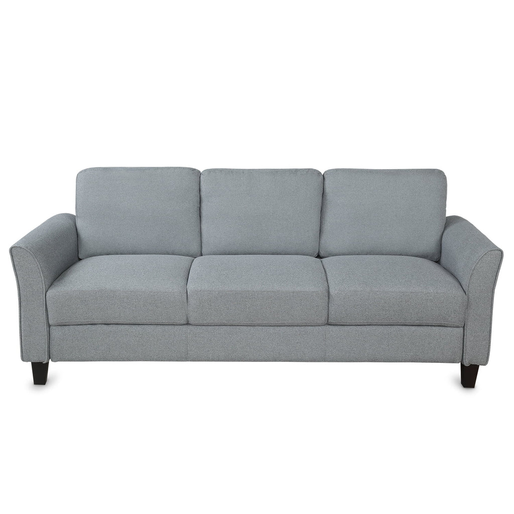 Gray Linen 3-Seat Sofa K449